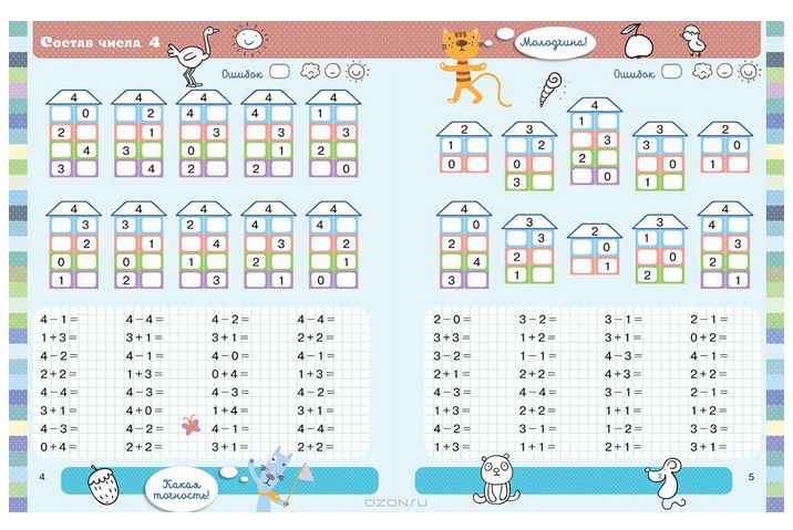 Карточки Состав Чисел В Пределах 20