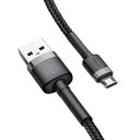 Кабель Baseus Cafule Cable USB - Micro USB (3 м; серо-чёрный) — фото, картинка — 2