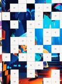 Аппликация наклейками 