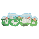 На ферме. Синий трактор. Весёлая раскраска — фото, картинка — 1