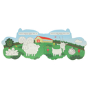 На ферме. Синий трактор. Весёлая раскраска — фото, картинка — 3