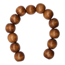 Бусины деревянные (16 мм; коричневый) — фото, картинка — 1