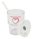 Стакан с трубочкой 