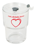 Стакан с трубочкой 