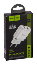 Сетевое зарядное устройство Hoco N4 (белый) — фото, картинка — 3