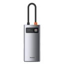 USB-хаб Baseus Metal Gleam 4в1 (серый) — фото, картинка — 1