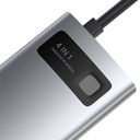 USB-хаб Baseus Metal Gleam 4в1 (серый) — фото, картинка — 3