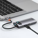 USB-хаб Baseus Metal Gleam 4в1 (серый) — фото, картинка — 5