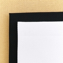 Набор цветной канвы без рисунка (50х50 см; белый, черный, бежевый) — фото, картинка — 2