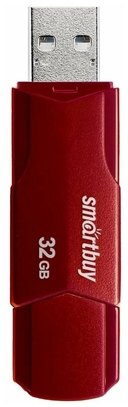 USB Flash Drive 32GB SmartBuy Clue Burgundy (SB32GBCLU-BG) — фото, картинка — 1