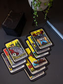 Карты мини Таро Таро Райдера Уэйта классические. 78 карт и 2 пустые карты (матовые; чёрный срез) — фото, картинка — 5