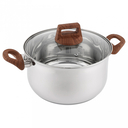 Кастрюля металлическая с крышкой 2,8 л 