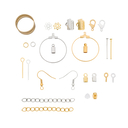 Набор фурнитуры для украшений (серебро, золото) — фото, картинка — 1