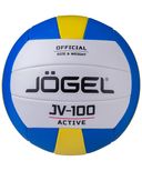 Мяч волейбольный Jogel JV-100 №5 (синий/желтый) — фото, картинка — 2