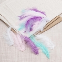 Перо марабу обработанное 