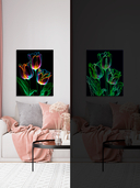 Картина по номерам c люминесцентной краской 