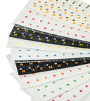 Стикеры на клавиатуру с русскими буквами (чёрные) — фото, картинка — 1