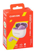 Наушники беспроводные Canyon TWS CNS-TWS5PU (фиолетовые) — фото, картинка — 4