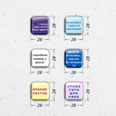 Набор 3D наклеек 