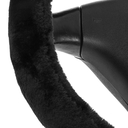Оплетка на руль меховая (чёрный) — фото, картинка — 2
