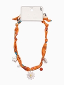 Колье-чокер на платке 