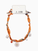 Колье-чокер на платке 