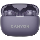 Наушники беспроводные Canyon OnGo TWS-10 (фиолетовые) — фото, картинка — 1