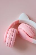 Наушники беспроводные Miru Cat EP-W10 (розовые) — фото, картинка — 3