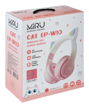 Наушники беспроводные Miru Cat EP-W10 (розовые) — фото, картинка — 14
