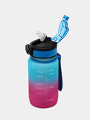 Бутылка для воды (550 мл, розово-синий) — фото, картинка — 1