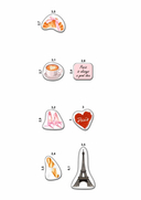 Набор 3D наклеек 