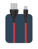 Кабель Celebrat FLY-2, Micro USB (красный) 1м — фото, картинка — 1
