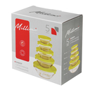 Набор салатников стеклянных (5 шт.; оливковый) — фото, картинка — 5