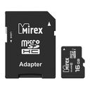 Карта памяти microSDHC UHS-I 16GB Mirex Class 10 (с адаптером SD) — фото, картинка — 1