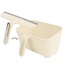 Ёмкость для мусора настольная (со скребком; бежевый) — фото, картинка — 1