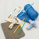 Набор детских крючков для вязания (пластик; 3 шт.; 15 см) — фото, картинка — 4