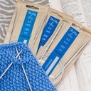 Набор круговых спиц для вязания (металл; 100 см; 3 шт.) — фото, картинка — 3