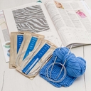 Набор круговых спиц для вязания (металл; 100 см; 3 шт.) — фото, картинка — 4