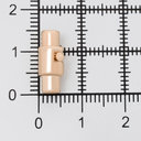 Замок магнитно-поворотный для шнурка (3х15 мм; 2 шт.; золото) — фото, картинка — 3