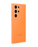 Чехол Samsung Silicone Case для Samsung Galaxy S23 Ultra (оранжевый) — фото, картинка — 3