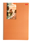 Тетрадь общая в клетку на гребне 