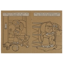 Эко крафт-раскраска. Маша и Медведь. Большое путешествие — фото, картинка — 2