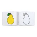 Раскраска для малышей. Овощи и фрукты — фото, картинка — 1