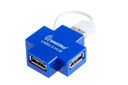 USB Hub 4 ports (SBHA-6900-B) (Blue) — фото, картинка — 1