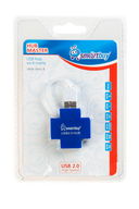 USB Hub 4 ports (SBHA-6900-B) (Blue) — фото, картинка — 2