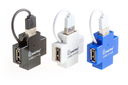 USB Hub 4 ports (SBHA-6900-B) (Blue) — фото, картинка — 3