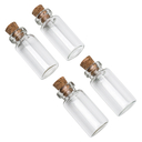 Бутылочки стеклянные декоративные (3 мл; 4 шт.) — фото, картинка — 1