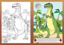 Динозавры. Раскраска с многоразовыми наклейками — фото, картинка — 2